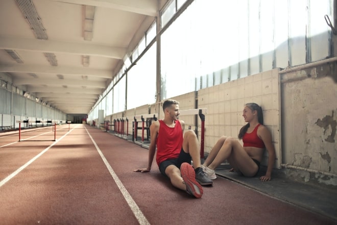 Athletes taking a rest - questions to ask a guy to get to know him