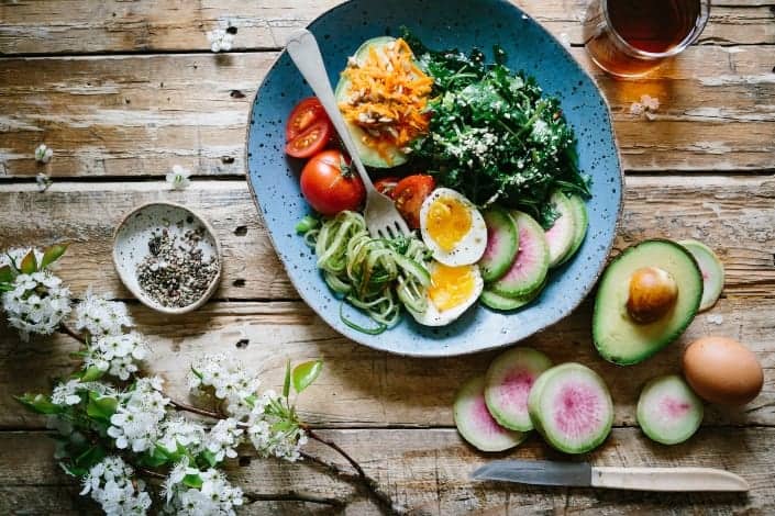 Healthy salad meal