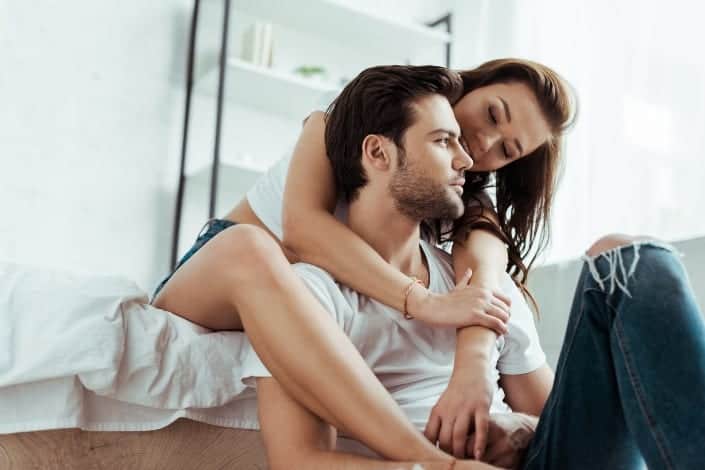Girl Hugging Guy From Behind