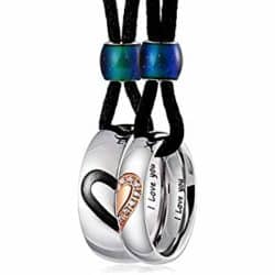Couple ring in a necklace