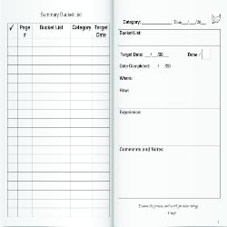 Our Bucket List: A Journal