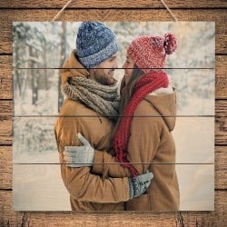 Anniversary Photo on Wood Picture