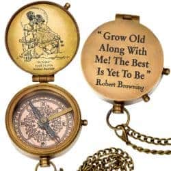 cute gifts for boyfriend - engraved compass