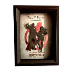 Personalized 3D I Love You 3000 Shadowbox 