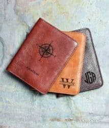 Personalized Genuine Leather Passport Holder
