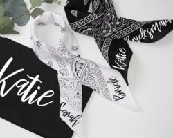 unique bridesmaid gifts - Bridesmaid rockabilly bandana