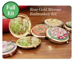 unique bridesmaid gifts - Mirror Embroidery Kit