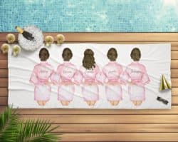 unique bridesmaid gifts - Personalized Beach Towel