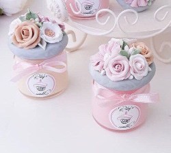 Floral Candle Favors