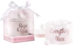 Ceramic Sugar Bowl, Spice and Everything Nice - Ceramic Sugar Bowl, Spice and Everything Nice