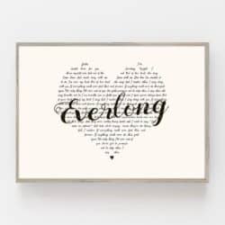 Best unique bridal shower gifts - Wedding song lyric