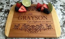 Best unique bridal shower gifts - Wood Cutting Boards