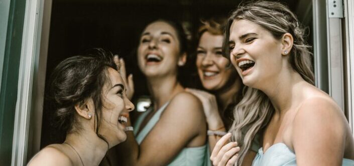 Bridesmaids Having Fun