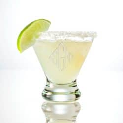 Engraved Margarita Glass Set