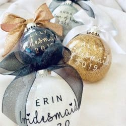 Personalized Bridesmaid Ornament