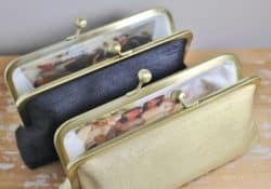 Unique Personalized Bridesmaid Gifts - Silk Dupioni Photo Clutch