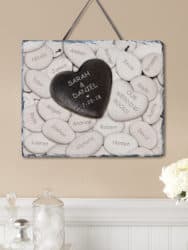Personalized Our Wedding Rocks Slate