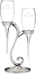 Raindrop Champagne Flutes