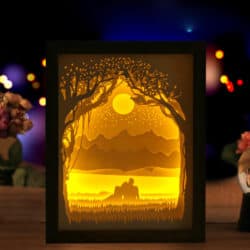 Super bright Couple Light Shadow Paper Carved Lights Diy
