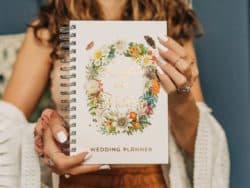 cheap personalized bridal shower gifts - Boho Wedding Planner Book