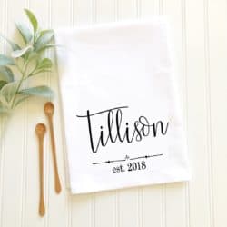 cheap personalized bridal shower gifts - Customized towel