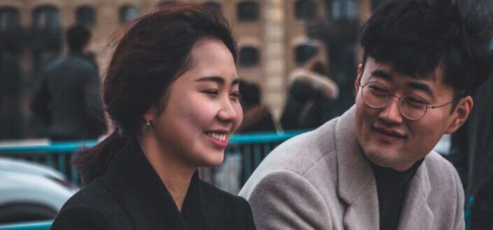 couple having fun outside