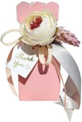 personalized bridal shower favors - Candy Boxes with Ribbon and Flower 