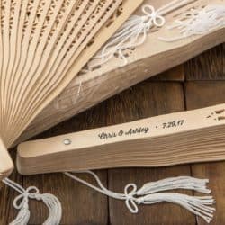 personalized bridal shower favors - Sandalwood Fans