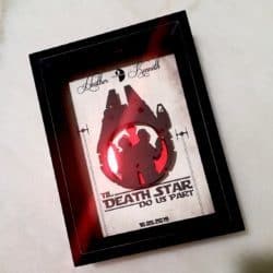 unique personalized bridal shower gifts - 3D Star Wars Wedding Gift