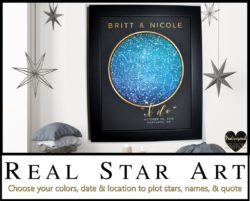 unique personalized bridal shower gifts - Sky Stars