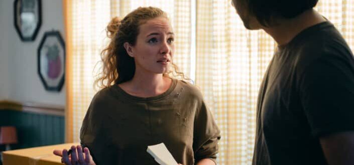 a woman having conversation with a guy