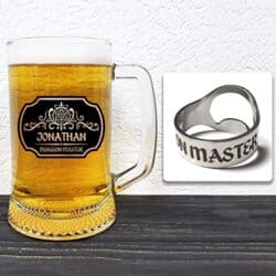 Personalized Beer Mug Glass