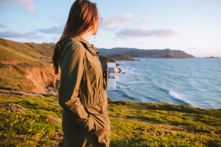 Girl, enjoying the beautiful view.