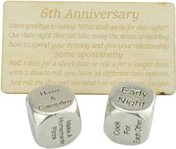 Metal Date Night Dice