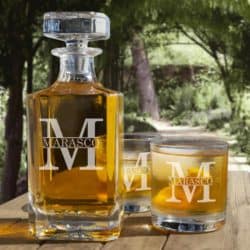 Personalized Whiskey Decanter Set With Glasses