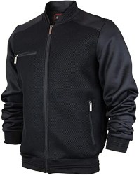 christmas gifts for husband - Maximos USA Men's Lightweight Mesh Zip Up Bomber Jacket