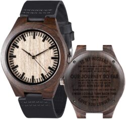 Engraved Wooden Watch