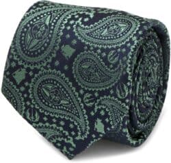 Star Wars Yoda Paisley Green Men’s Dress Tie