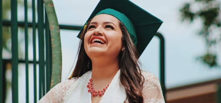 A happy and grateful graduate.