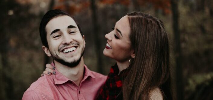 Happy and good looking couple