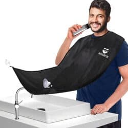 Beard Bib Beard Apron - Beard Hair Catcher for Men Shaving & Trimming, Non-Stick Beard Cape Grooming Cloth, Waterproof