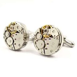 Cool Steampunk Cufflinks Watch Movement - 71CauPulFBL._SX425_
