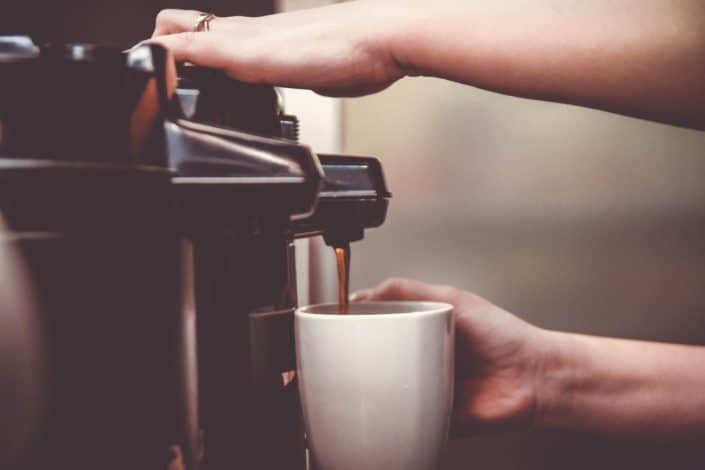 Preparing coffee with a coffee maker