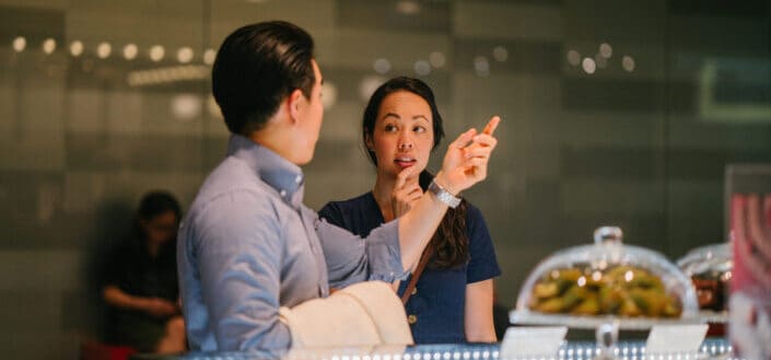 Ccouple Discussing What To Eat