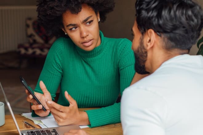 Colleagues Talking Interestingly - Signs He's Not Into You