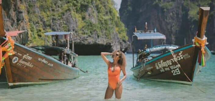 Woman wearing a swimsuit