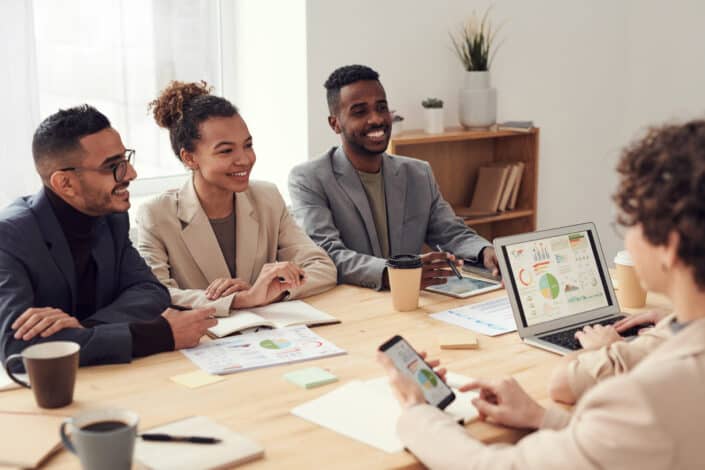 Multi-Cultural People having meeting for work