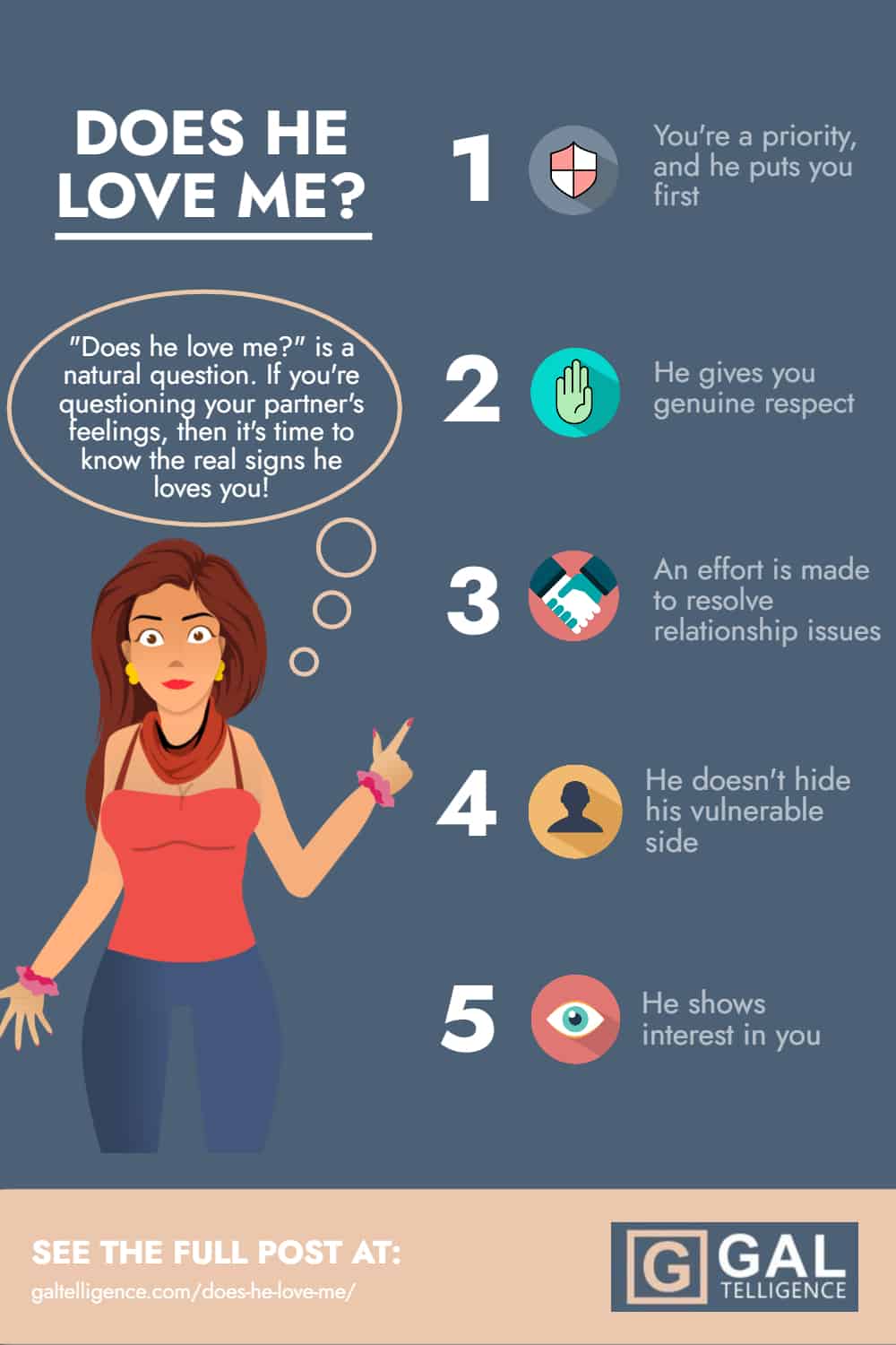 Does He Love Me - infographic