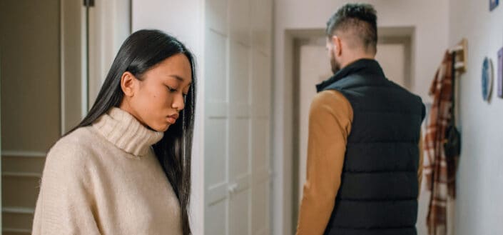 Couple having a misunderstanding