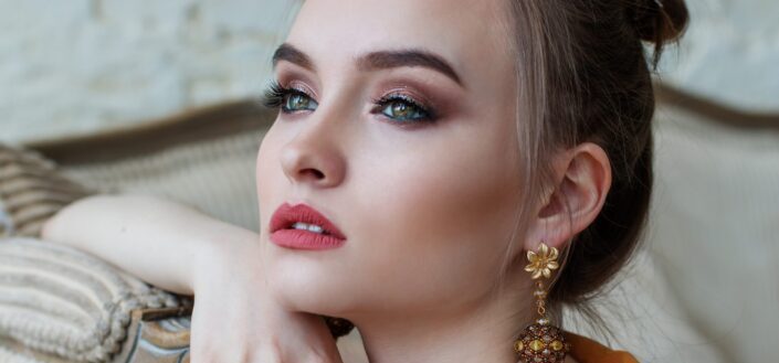 Beautiful woman with makeup